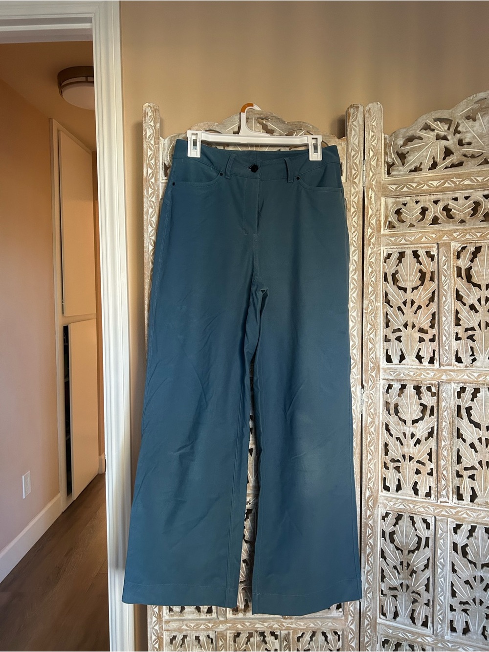 Lululemon City Sleek 5 Pocket High Rise Wide-Leg Pant Full Length | Utility Blue